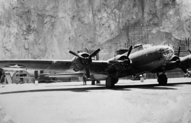 One of the first two USAAF B-17 bombers to arrive in Gibraltar on 19 October 1942, believed to have been either the Red Gremlin or Boomerang II, carrying General Mark Clark and other senior Allied officers.

General Clark was Deputy Commander of Operation Torch, serving directly under Lieutenant General Dwight D. Eisenhower. His arrival at North Front marked the beginning of a highly secret mission that would play an important role in the forthcoming Allied landings in French North Africa.

As part of Operation Flagpole, Clark and his party were transferred from Gibraltar aboard the Royal Navy submarine HMS Seraph and taken to the coast of Algiers. Arriving offshore on 21 October, Clark held a series of secret meetings with senior Vichy French representatives sympathetic to the Allied cause.

The discussions helped secure the cooperation of elements of the Vichy French Army and Air Force ahead of Operation Torch the following month. The French Navy, however, remained hostile, still bitter over the British attack on their fleet at Mers-el-Kébir in 1940.

#WWII #WW2 #Gibraltar #History #Heritage

📸 Kenneth Busuttil