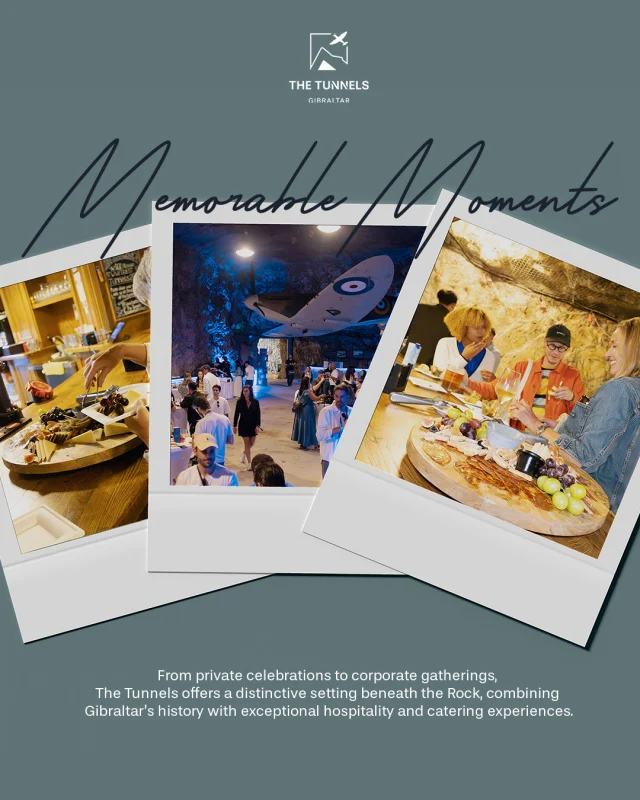 Memorable moments made beneath the Rock. 📸✨

From private celebrations to corporate gatherings, we combine a vibrant underground atmosphere with premium hospitality for an exclusive event.

#WW2Tunnels #GibraltarTunnels #WorldWar2 #UndergroundTunnels #GibraltarWW2