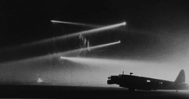 An RAAF Avro Wellington Mk XIV of 458 Squadron, based in Gibraltar in 1945. Primarily used for anti-submarine warfare, the aircraft is seen here on the tarmac at North Front, silhouetted against searchlights positioned around the Rock.

#gibraltar #wwii #ww2 #history #heritage

📸 Kenneth Busuttil